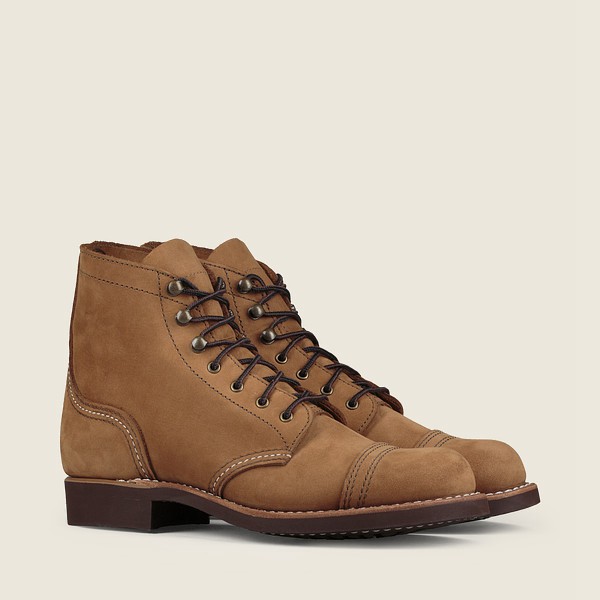 Heritage Støvler Dame - Red Wing Iron Ranger - Short Chinook Læder - Khaki - XAZCPF-635